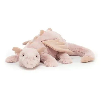 Knuffel draak roze Jellycat