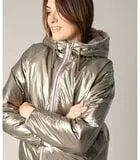 ISSIA - Omkeerbaar jack van metaal en imitatiebont