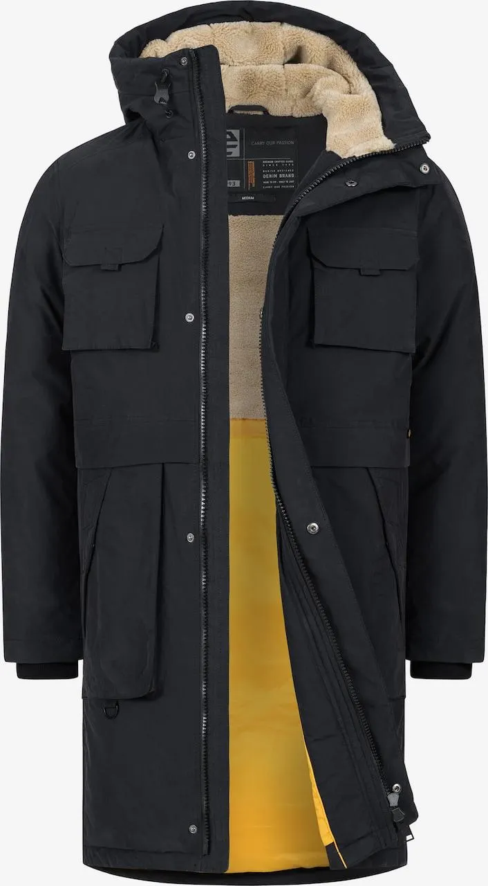 INDICODE JEANS Winterparka 'INKristof' in Zwart