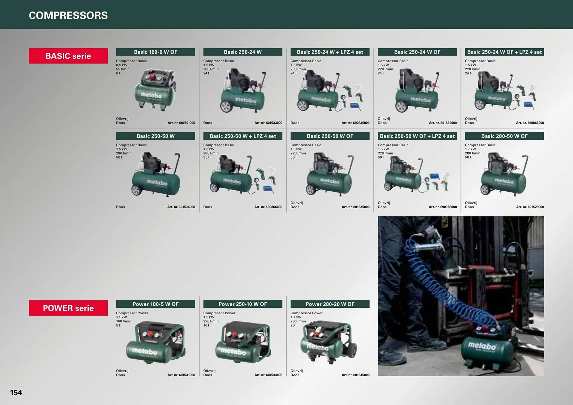 Metabo folder van 7 maart tot 31 december 2024 - folder pagina 154