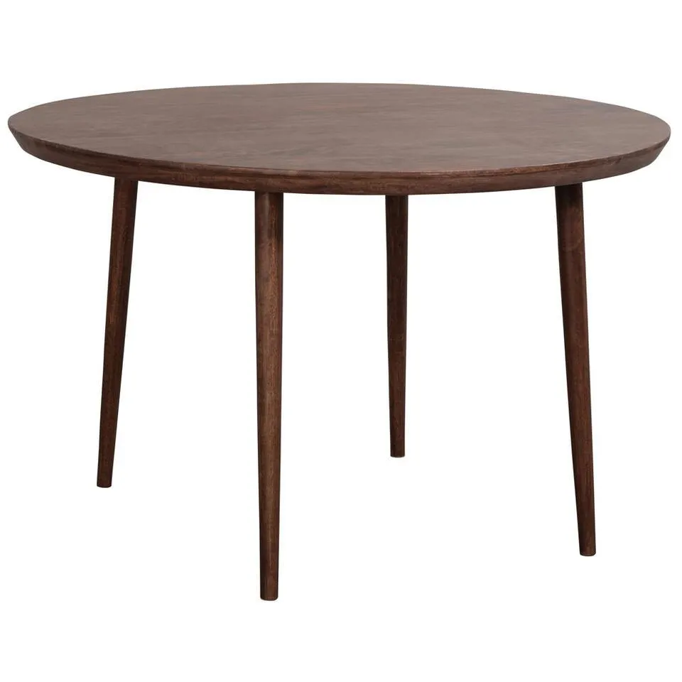 Eetkamertafel Lexy rond - mangohout - 76xØ120 cm