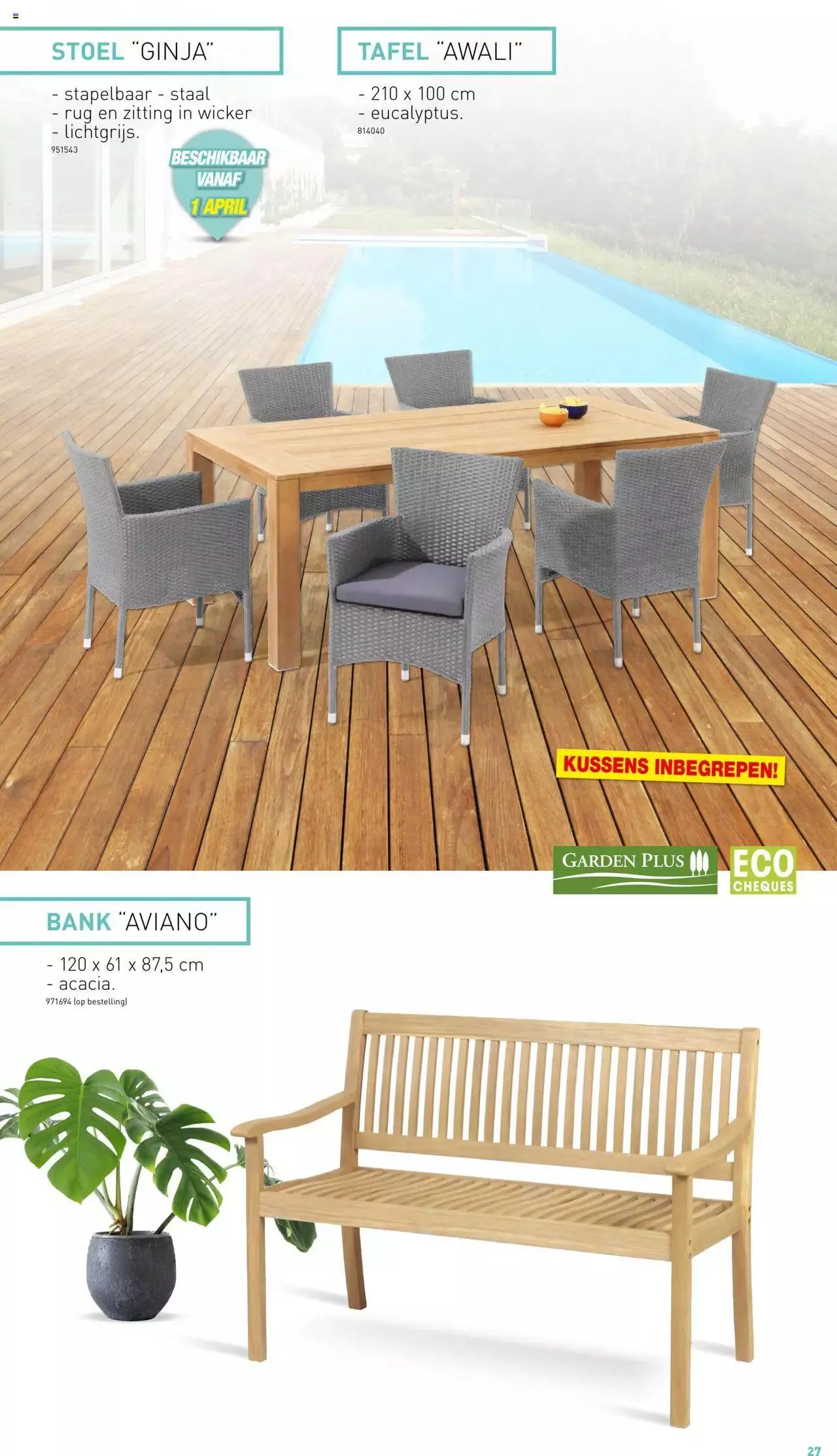 Hubo - Tuinmeubelen Special 2023 van 30 juni tot 31 december 2023 - folder pagina 27