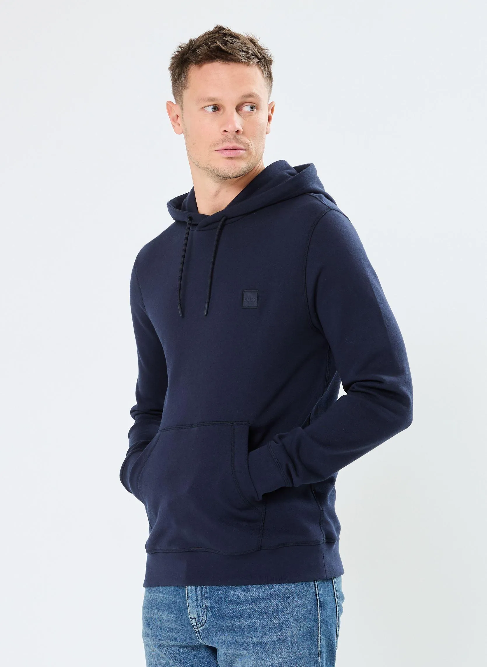 BOSS Hoodies Wetalk heren blauw