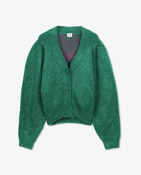 Groene cardigan