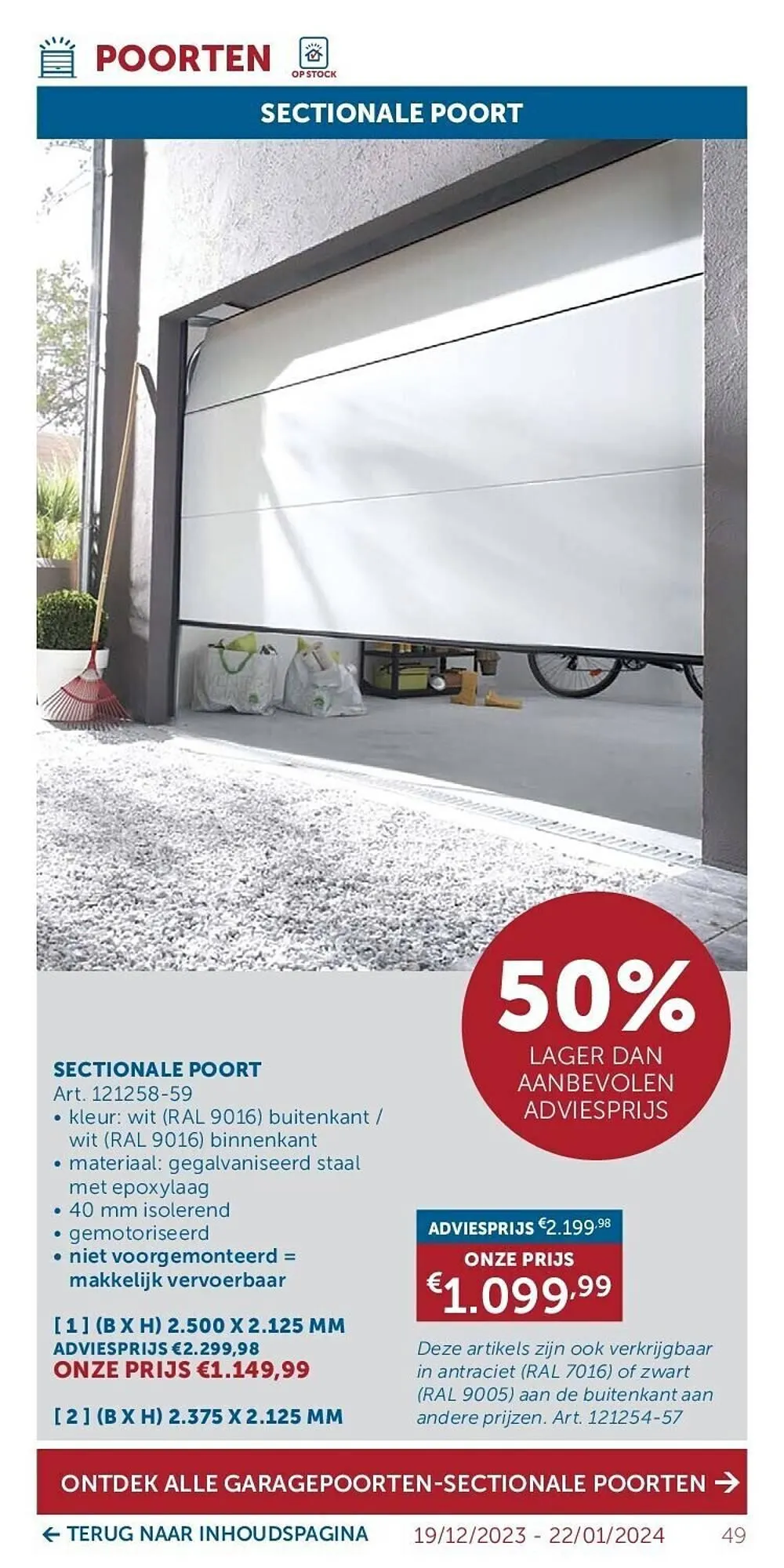 Zelfbouwmarkt folder van 19 december tot 22 januari 2024 - folder pagina 49