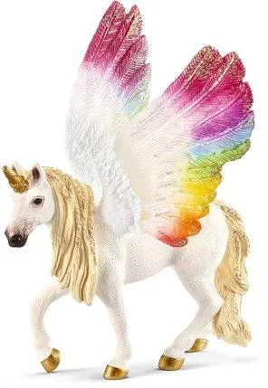 FIGURINE LICORNE AILEE ARC-EN-CIEL
