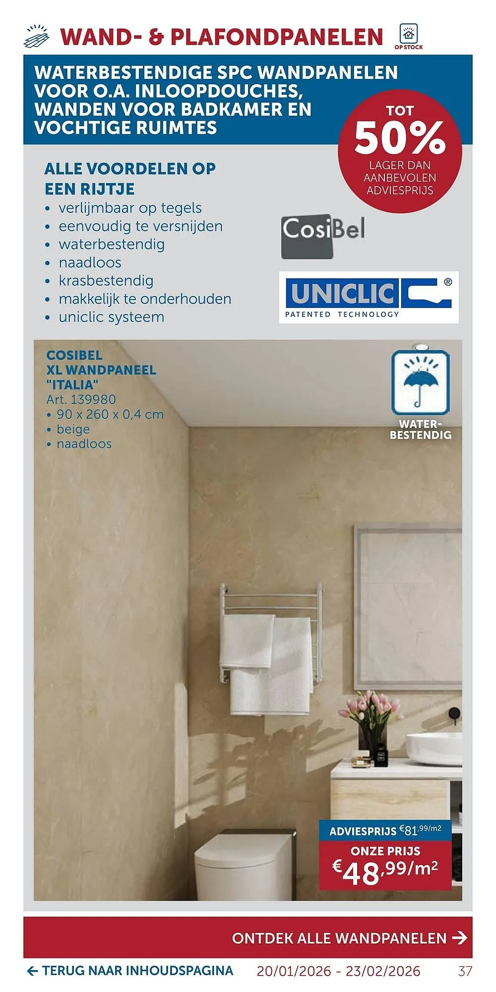Zelfbouwmarkt folder van 20 januari tot 23 februari 2026 - folder pagina 37