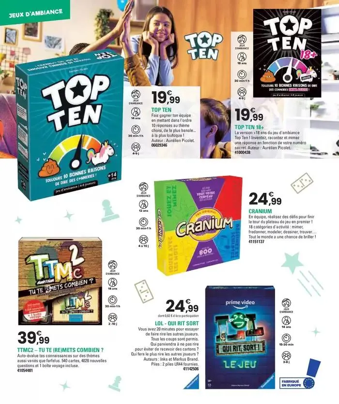 Jouez À L'infin van 29 oktober tot 5 december 2024 - folder pagina 314