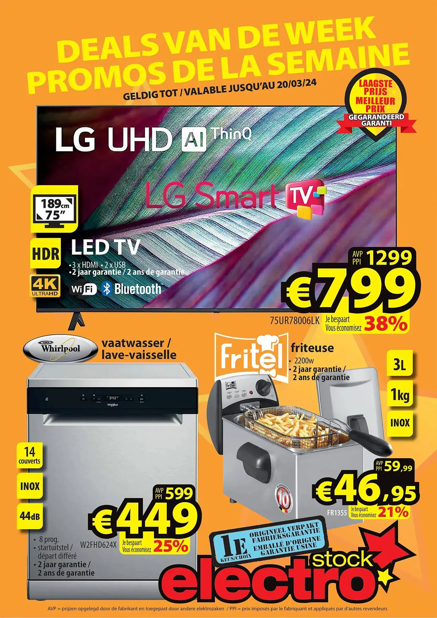 ElectroStock folder van 13 maart tot 20 maart 2024 - folder pagina 1