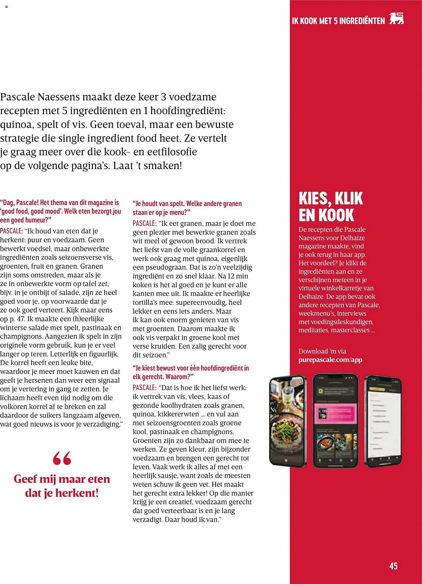 Delhaize magazine van 23 januari tot 31 maart 2026 - folder pagina 45