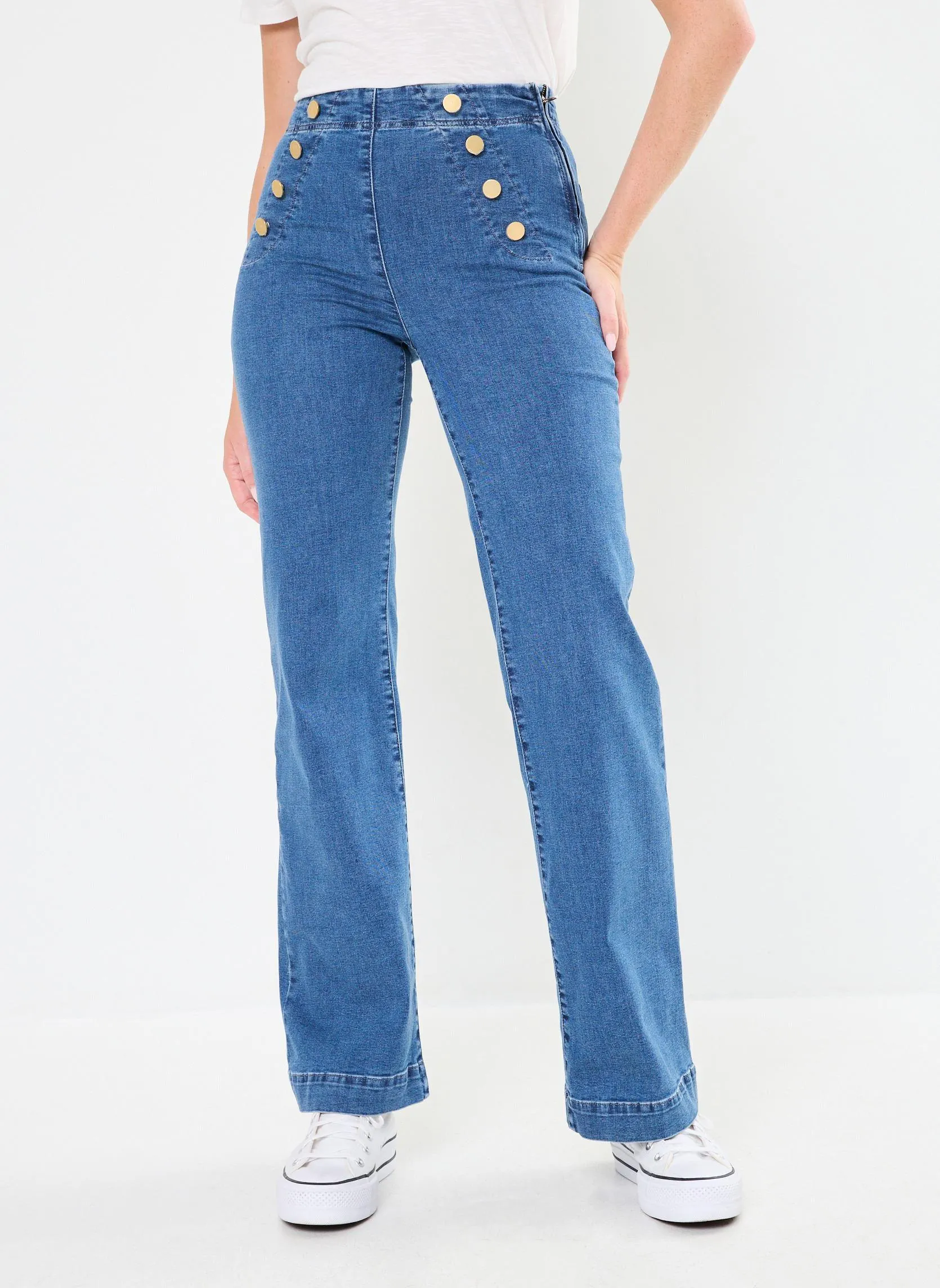 Flared jeans PRIMAROSA1 dames blauw