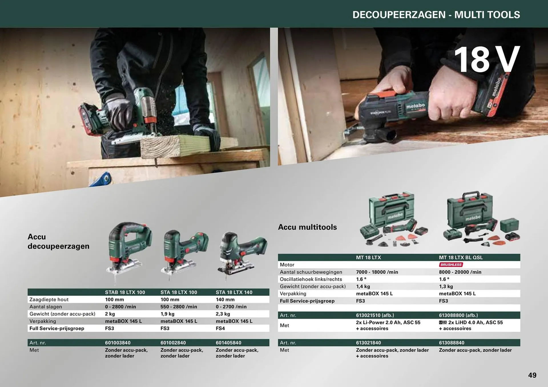 Metabo folder van 7 maart tot 31 december 2024 - folder pagina 49
