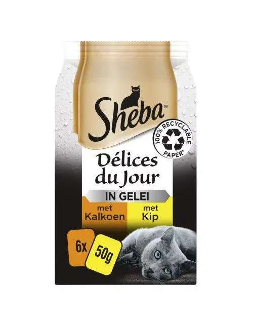 Sheba Delices Du Jour In Gelei - Multipack Pouch - Kattenvoer