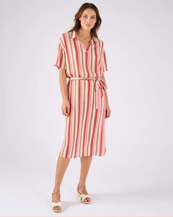 Jurk van crêpestof zuivere viscose vezels