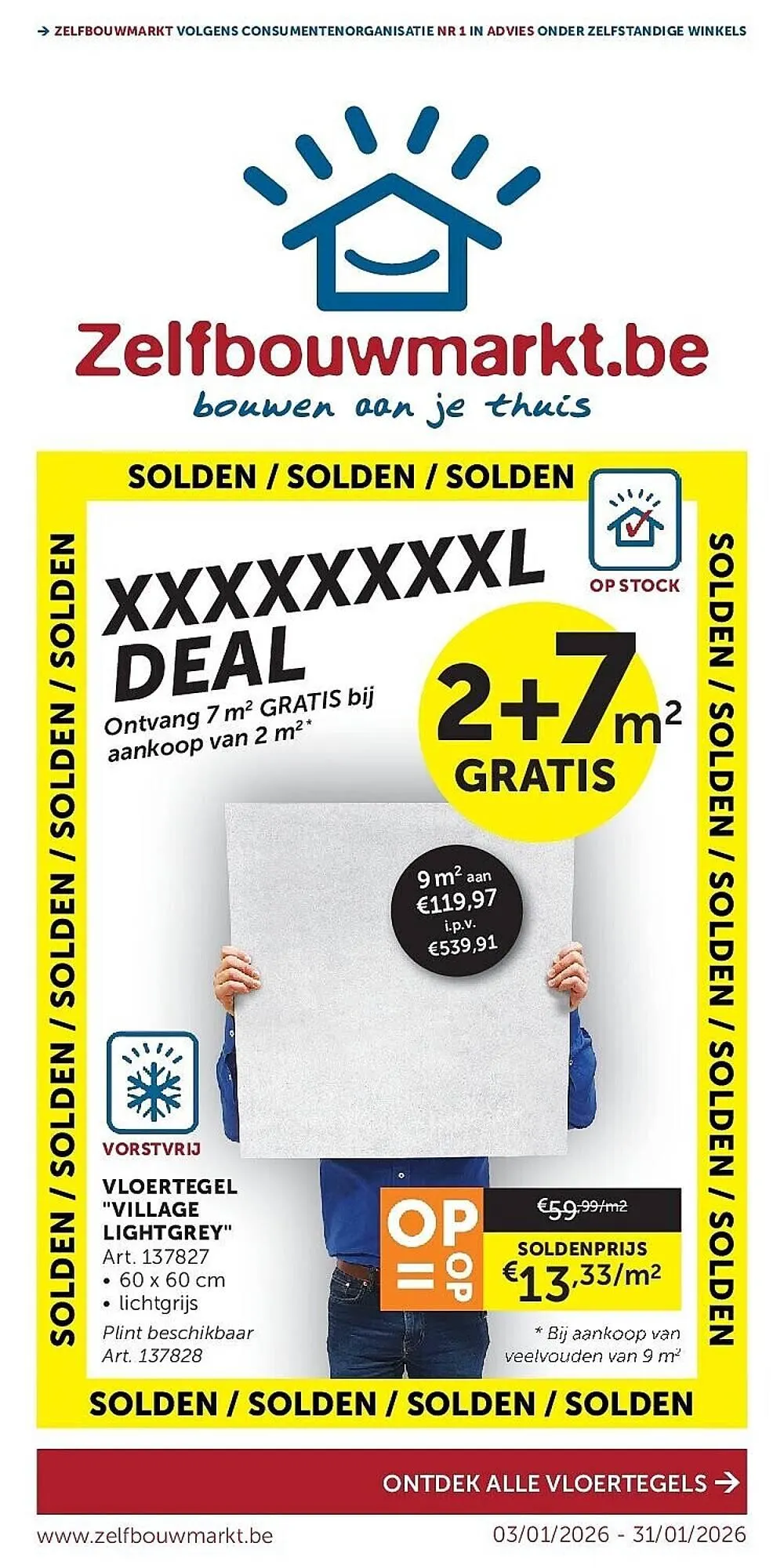 Zelfbouwmarkt folder van 3 januari tot 31 januari 2026 - folder pagina 1