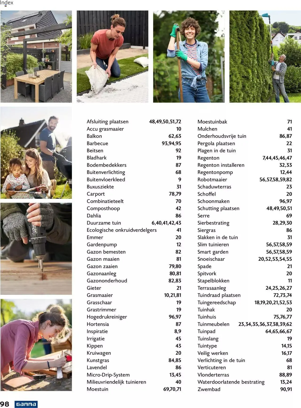 GAMMA tuinmagazine 2022 van 22 maart tot 31 december 2023 - folder pagina 98