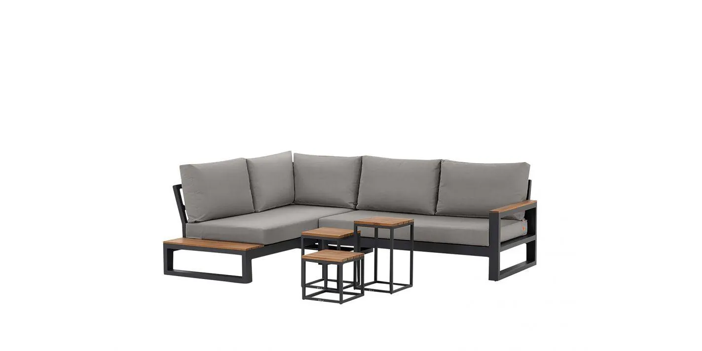 Loungeset Soho 4 personen - Chaise opstelling