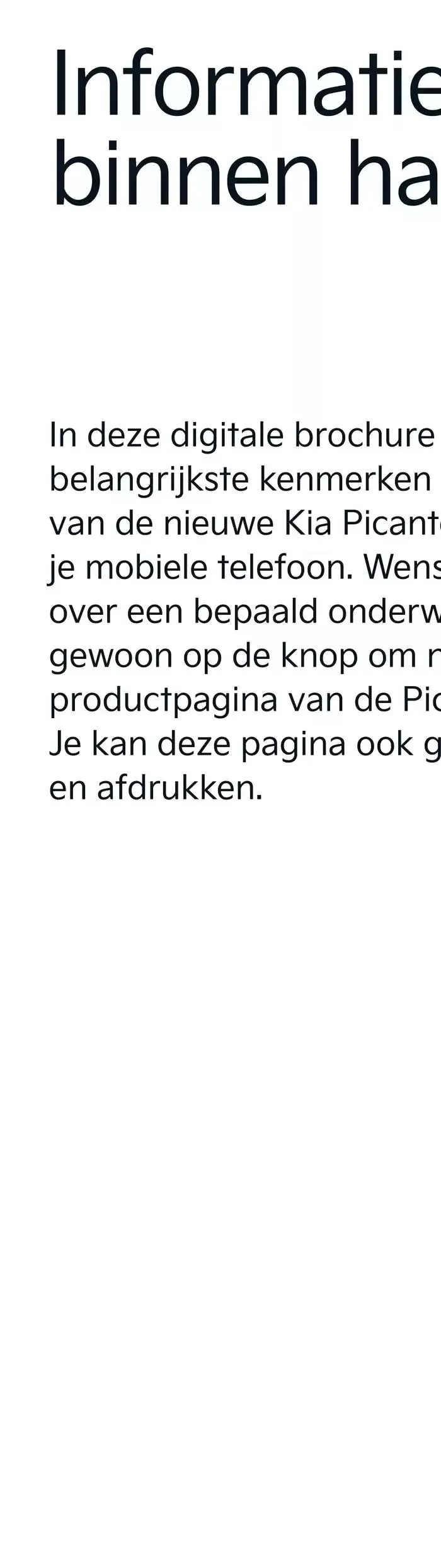 De Nieuwe Kia Picanto van 22 oktober tot 22 oktober 2025 - folder pagina 3