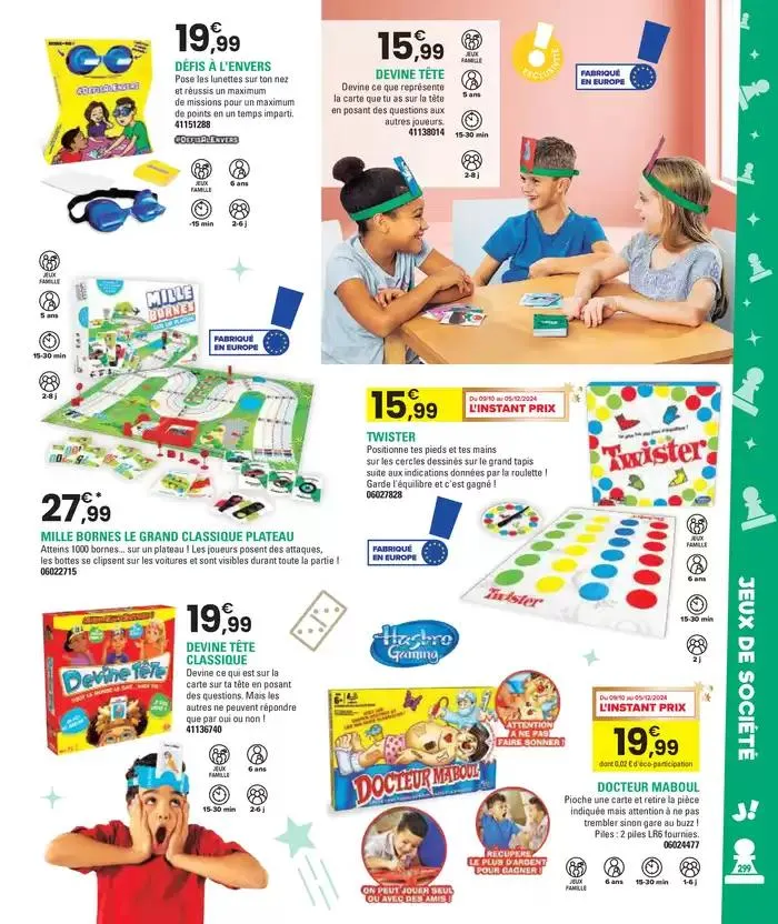 Jouez À L'infin van 29 oktober tot 5 december 2024 - folder pagina 299