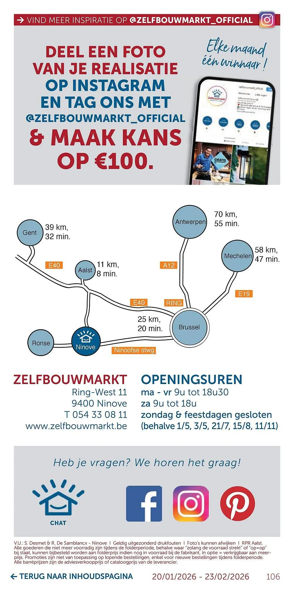 Zelfbouwmarkt folder van 20 januari tot 23 februari 2026 - folder pagina 106