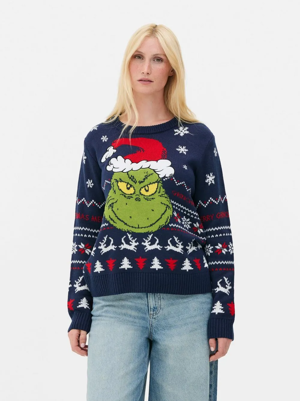 Pull de Noël en maille pour la famille Le Grinch