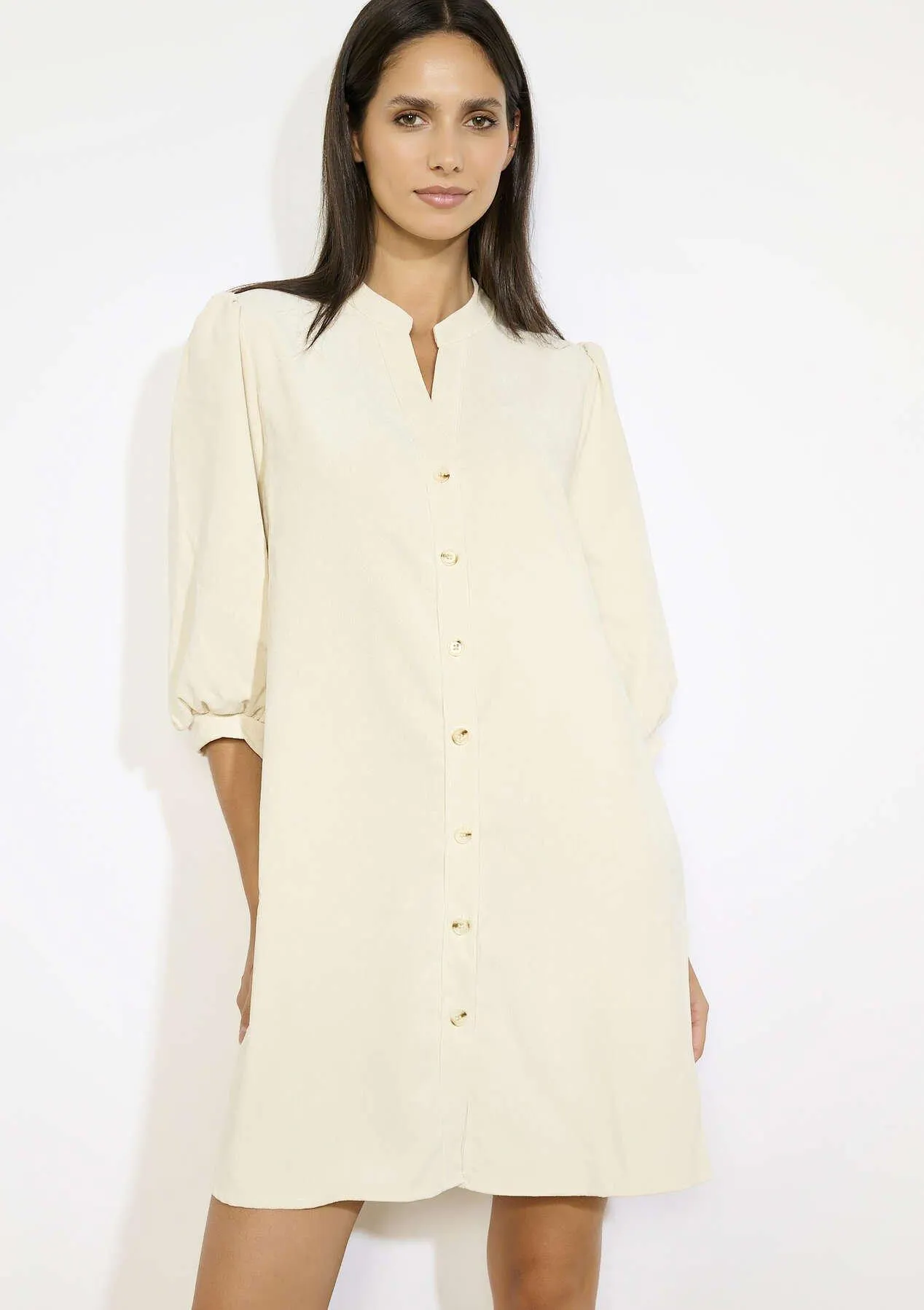 Short corduroy dress