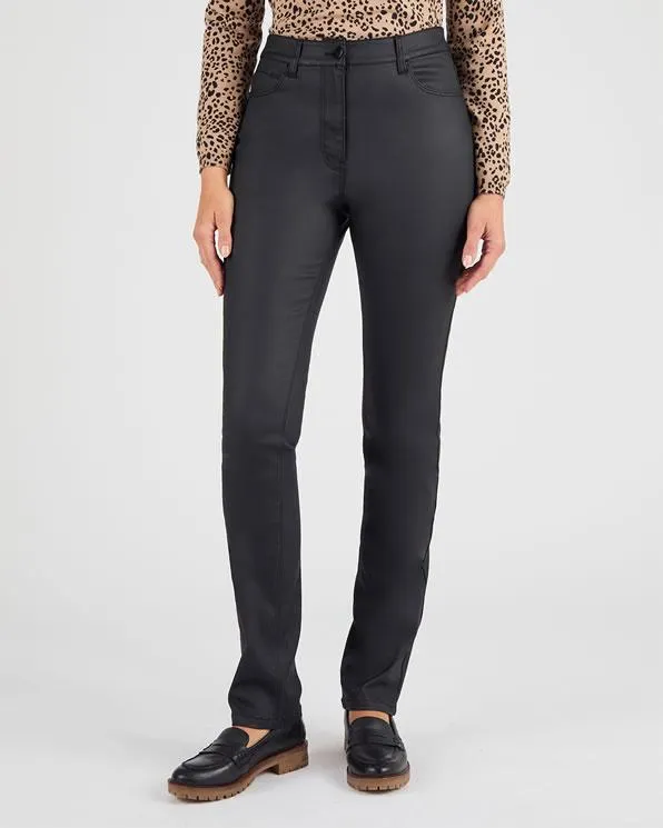 5-pocket gecoate broek
