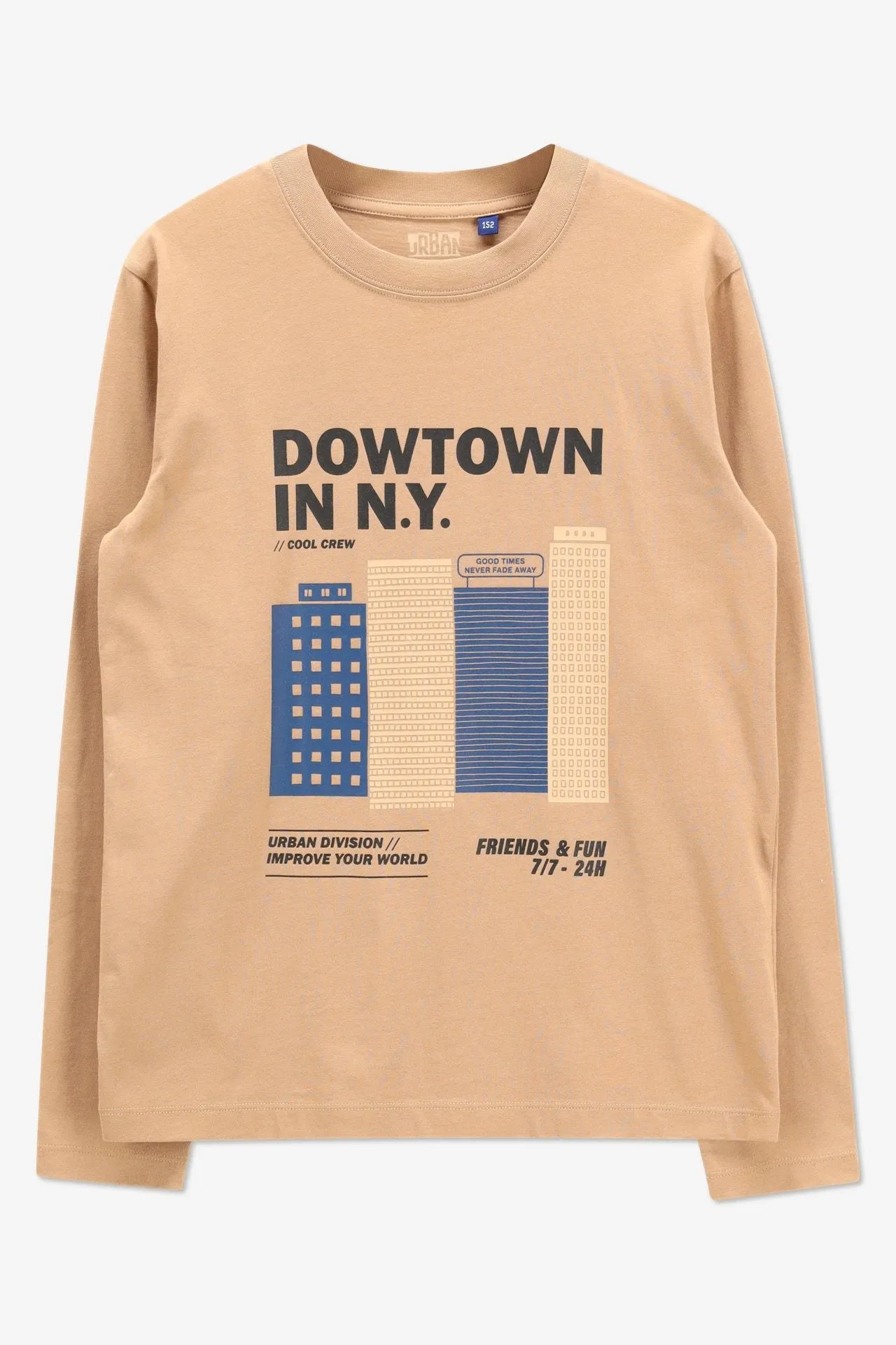 Bruine T-shirt met print