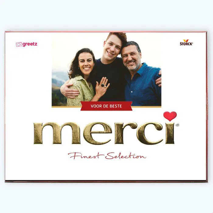 Merci Assorti | Voor de beste met eigen tekst en foto | 675gr