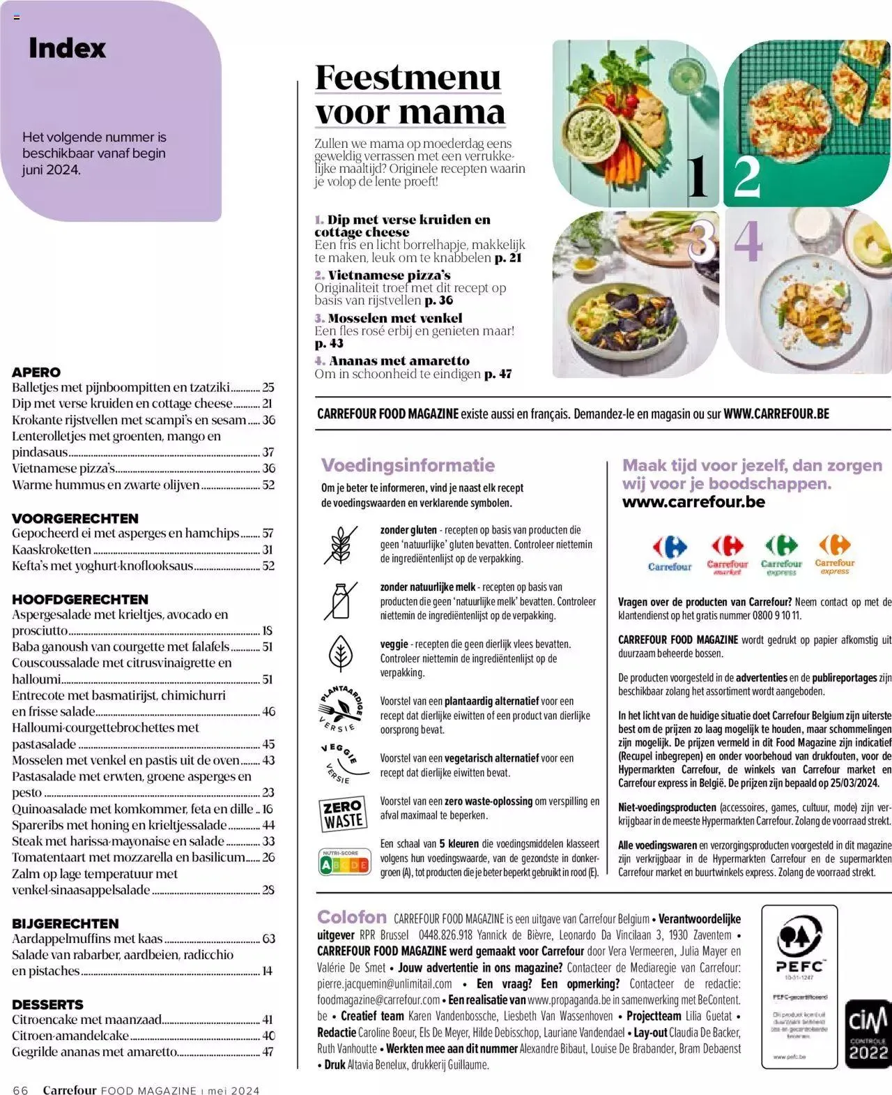 Carrefour Food Mag Lekkers voor mei van 31 mei tot 31 december 2024 - folder pagina 66