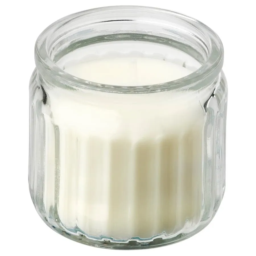Scented candle in glass