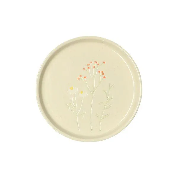 Gebaksbord, steengoed, kamille