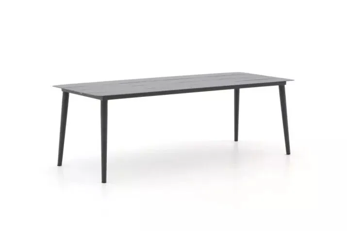Tuintafel Shore 220x90cm aluminium antraciet