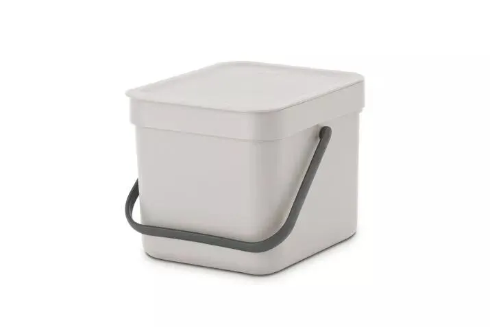 Vuilbak Sort & Go Brabantia 6L mid grey