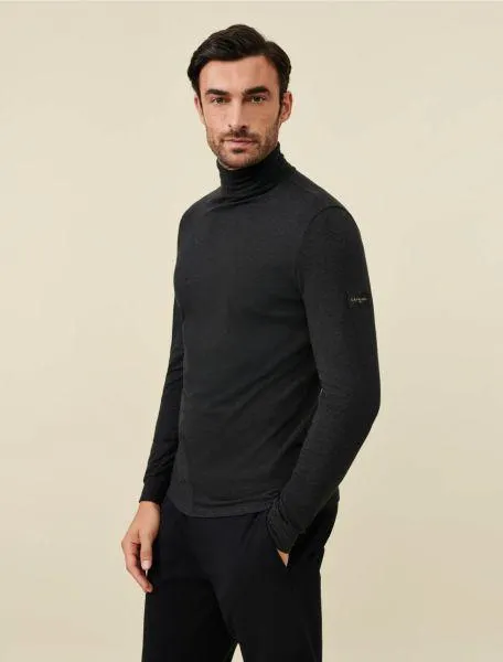 Baliani Roll Neck Donkergrijs melange