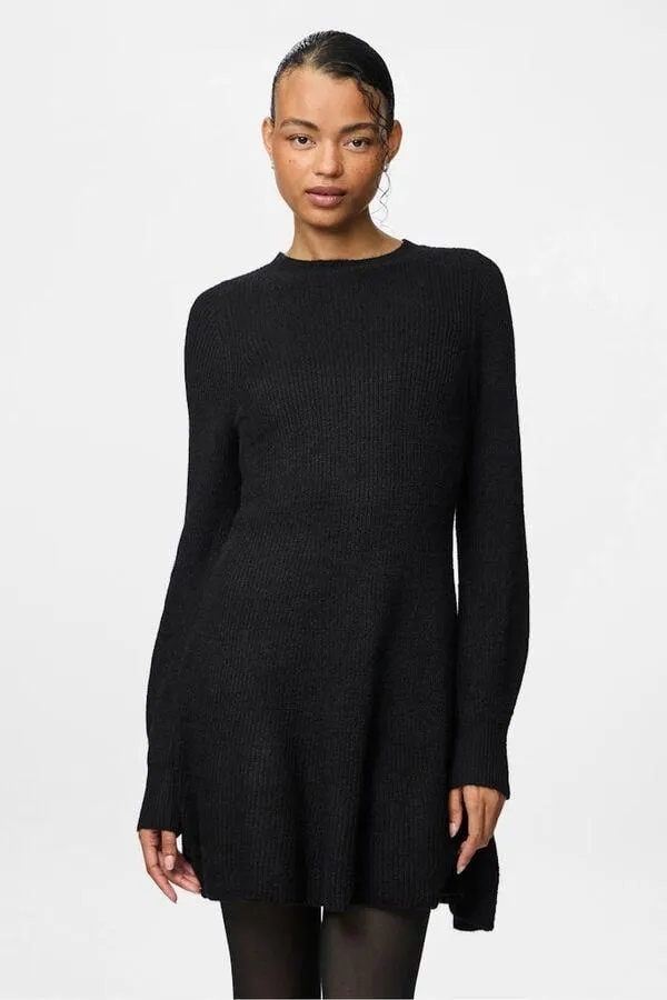 Vestido punto corto puños