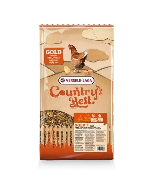 Versele-Laga Country`s Best Gold 4 Mix Kip-Graan Met Legkorrel - Kippenvoer