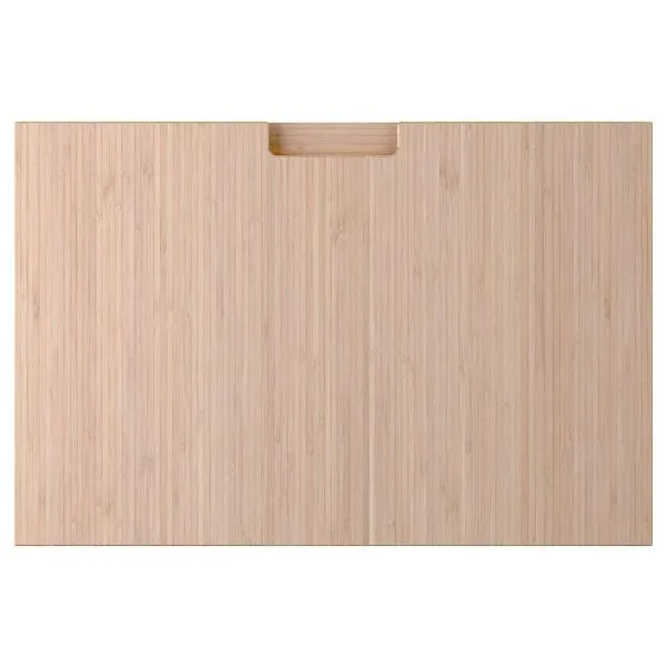 Drawer front, light bamboo,