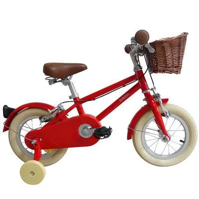Bobbin Fiets 12" moonbug - gloss red