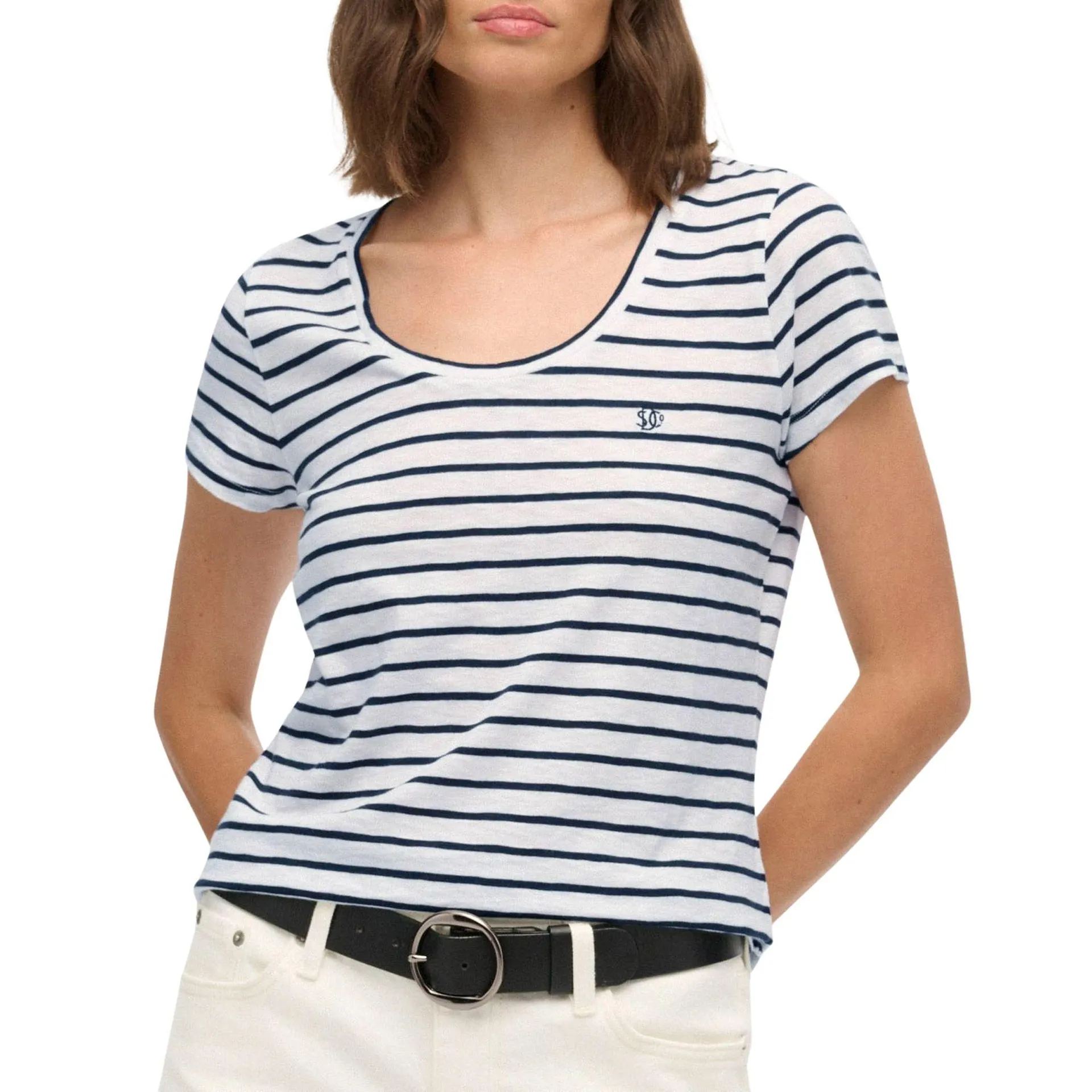 Studios Scoop Neck Shirt Dames