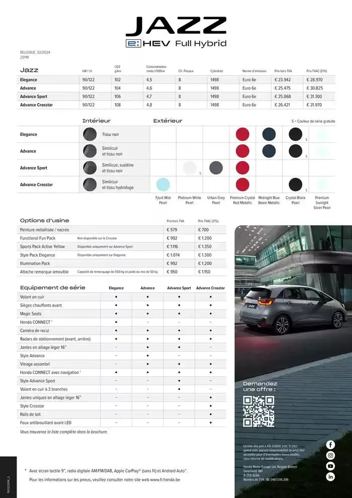 Jazz E:HEV Full Hybrid van 1 november tot 1 november 2025 - folder pagina 2