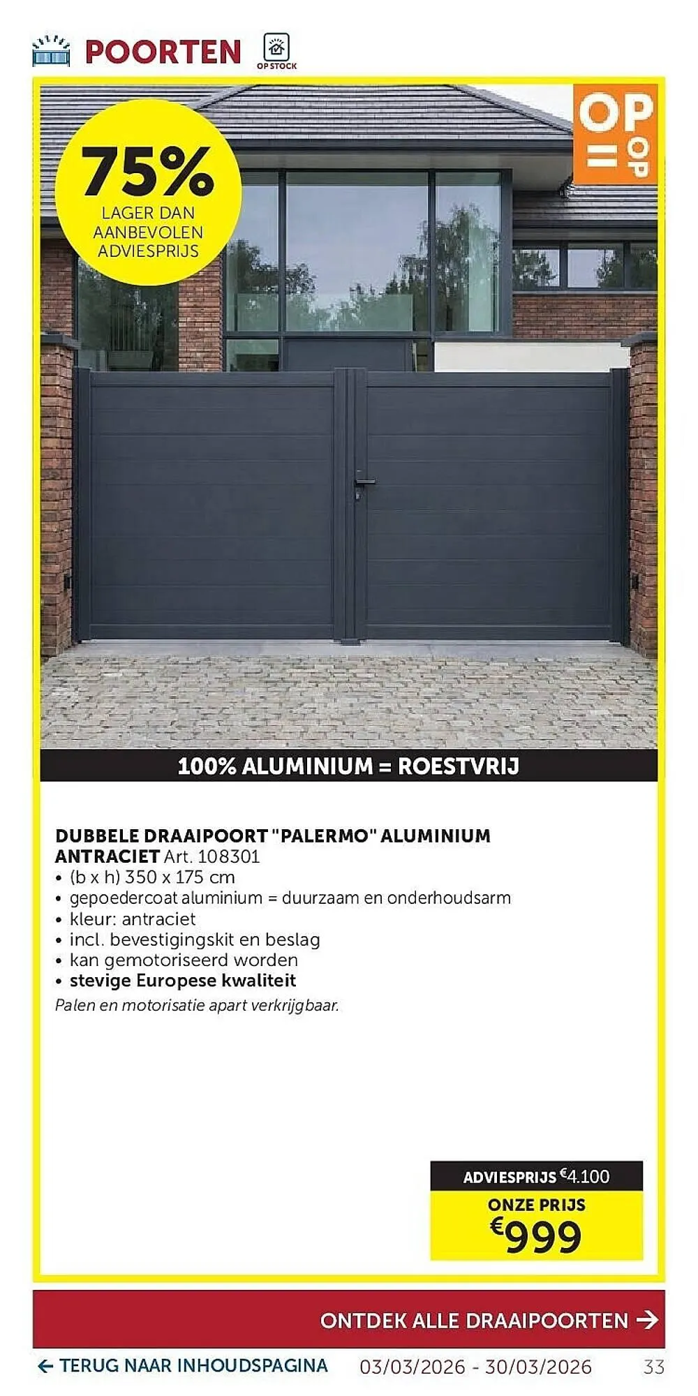 Zelfbouwmarkt folder van 3 maart tot 30 maart 2026 - folder pagina 33