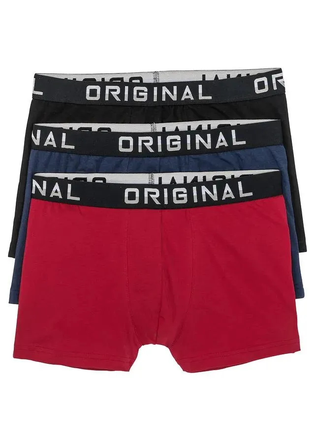 Lot de 3 boxers coton