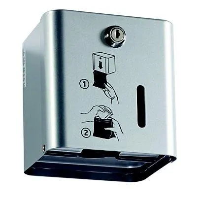 Dispenser zakjes voor dameshygiëne - stella - metaalgrijs 9006