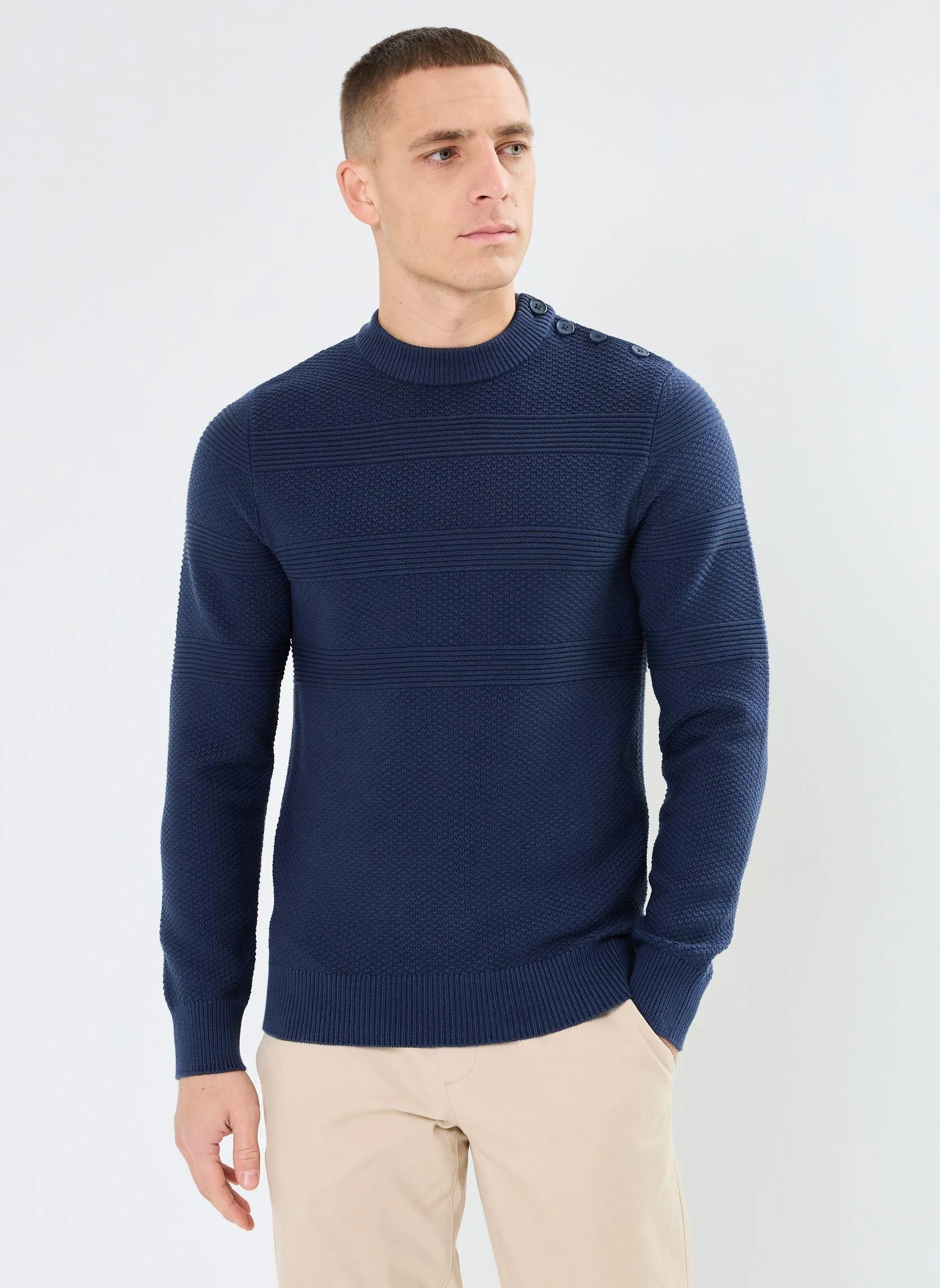 Truien MARIN-PULL heren blauw