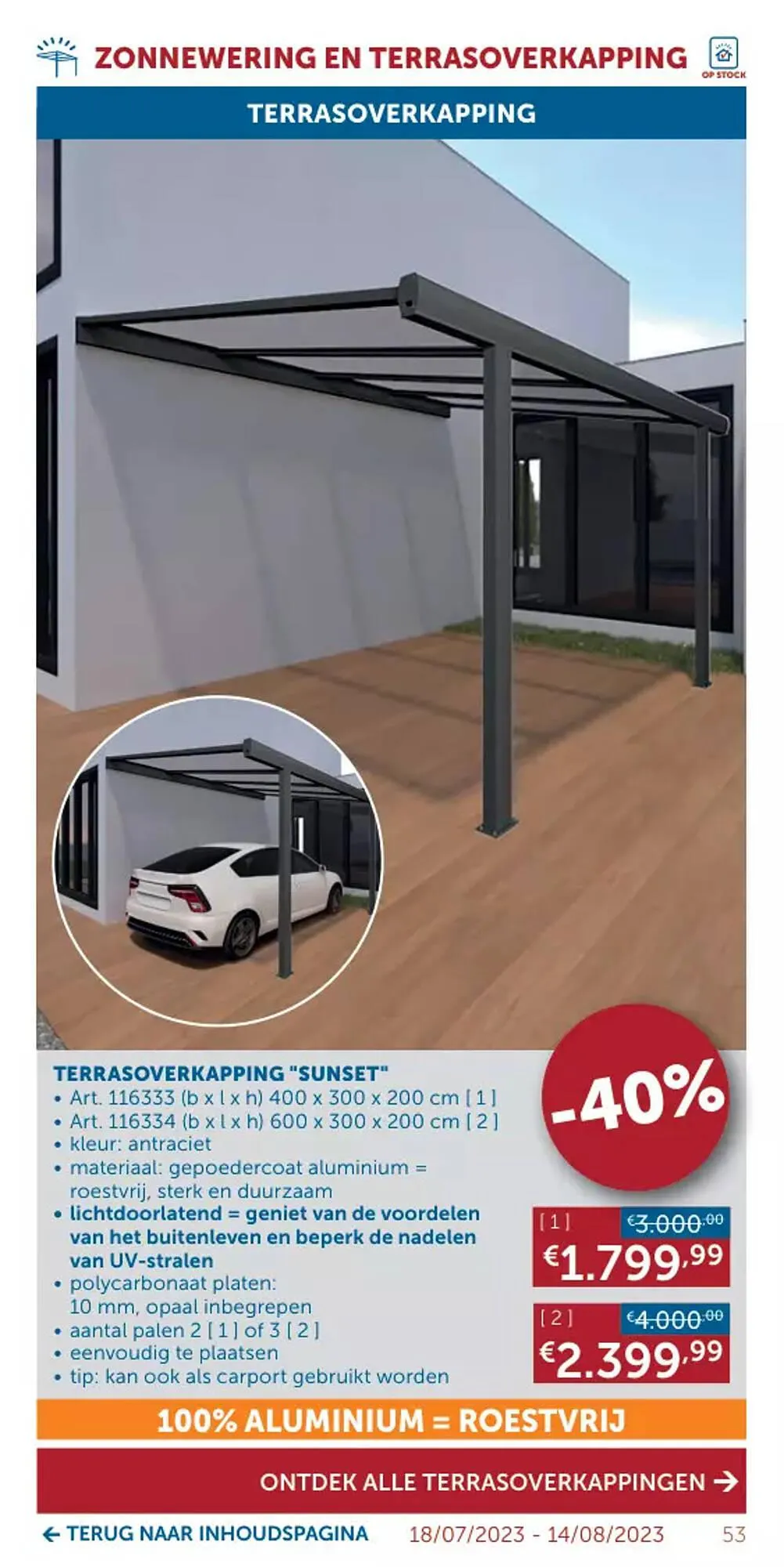Zelfbouwmarkt folder van 18 juli tot 14 augustus 2023 - folder pagina 53