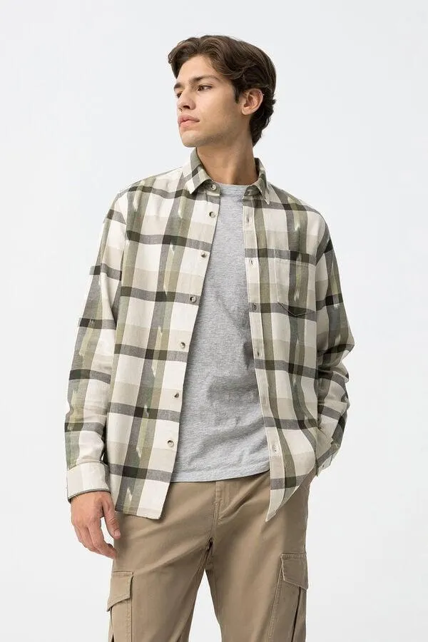 Camisa de Algodón a Cuadros