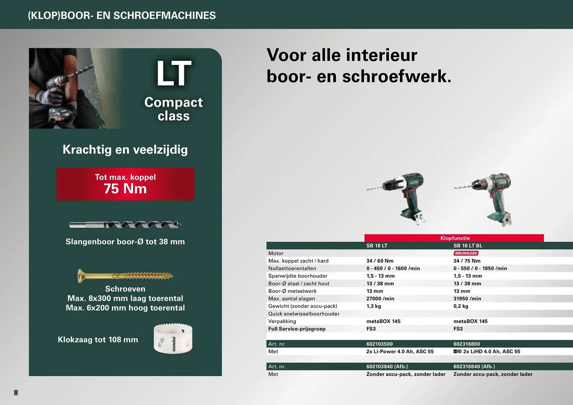Metabo folder van 7 maart tot 31 december 2024 - folder pagina 8