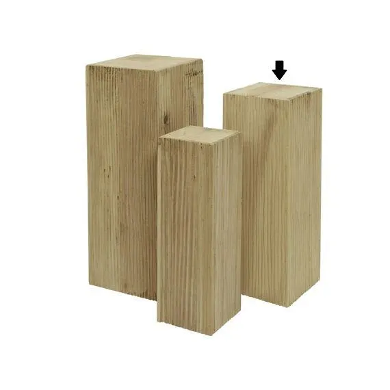 Pilaar Paulowniahout L25.00-W25.00-H70.00Cm Naturel