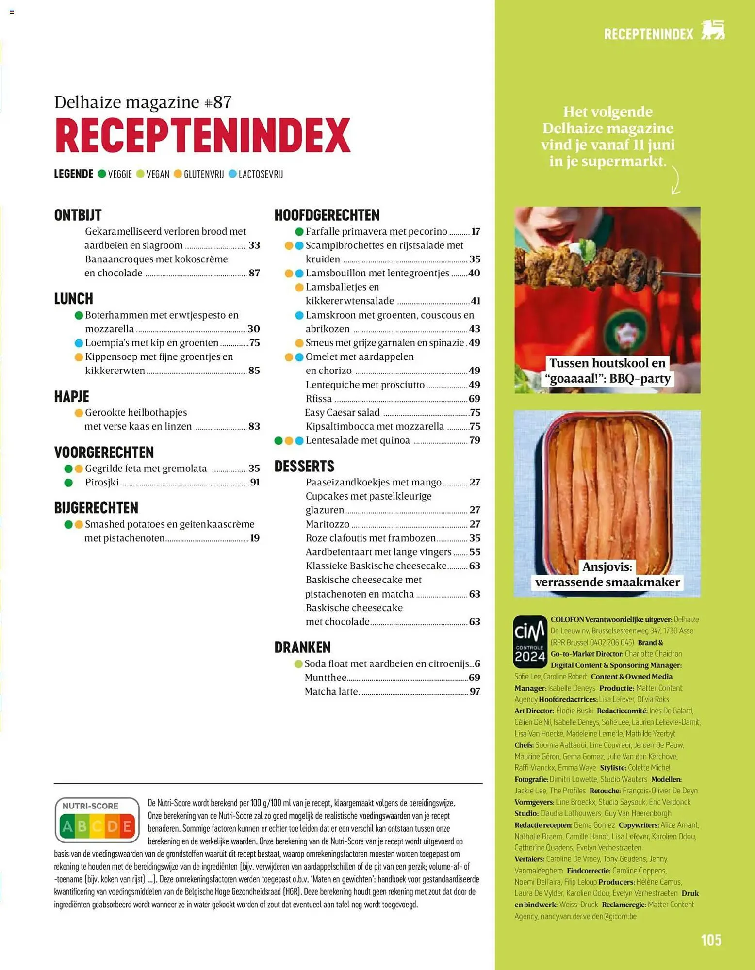 Delhaize magazine van 2 april tot 31 mei 2026 - folder pagina 105